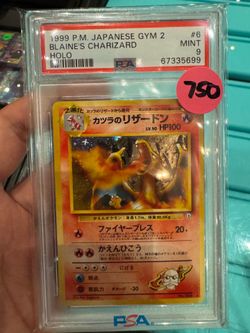 1999 Blaine’s Charizard Holo PSA 9 JP