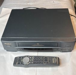 Quasar VHQ620 VHS VCR Player Recorder w/ Remote – Tested Working – Made in Japan