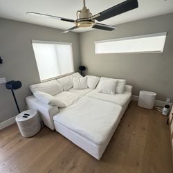 Plush White Cloud Couch - LIKE NEW
