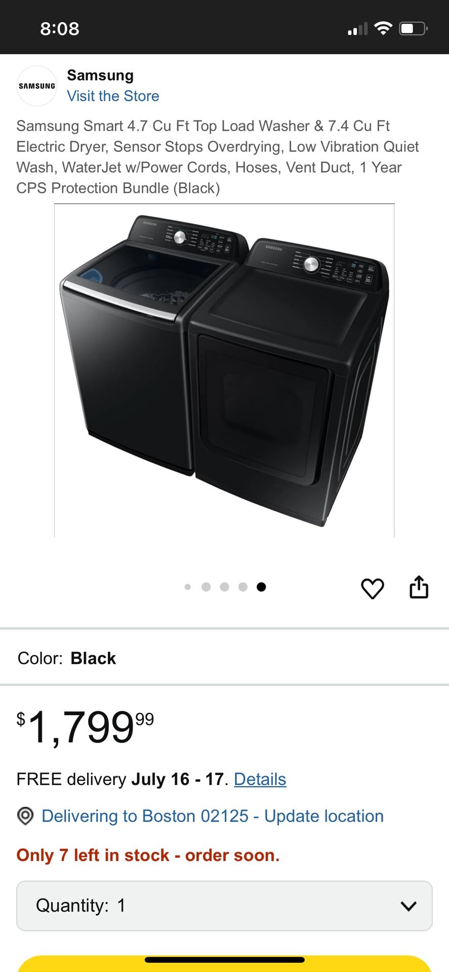 Samsung Smart Washer And Dryer