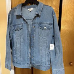 Womens Jean Jacket In Size XL .originally $64 Asking $35