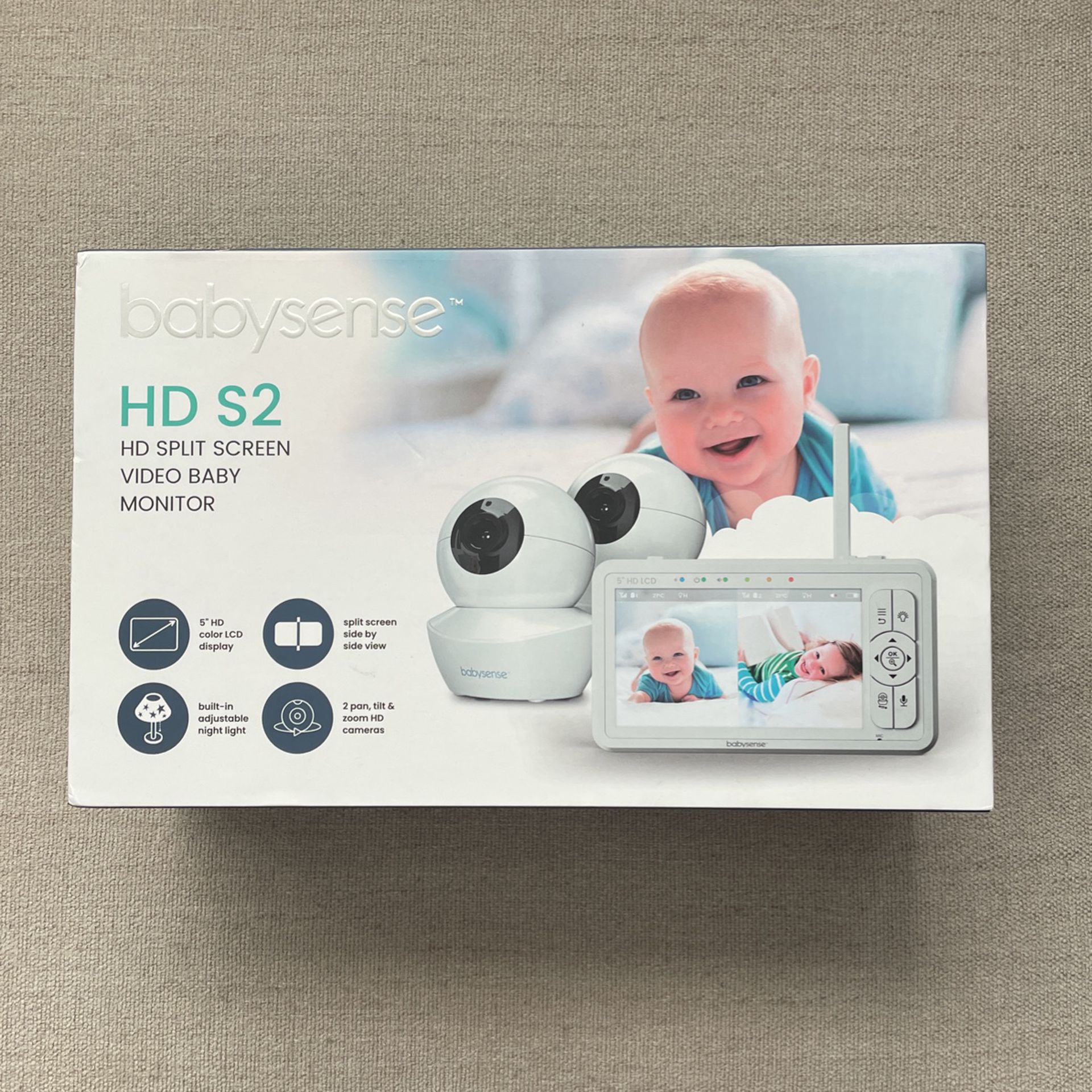 Parent Unit for 5 Split-Screen Video Baby Monitor HD S2