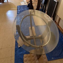 Glass Coffee And Side Table 