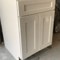 Kitchen Base Cabinet White Shaker Style 24 In 