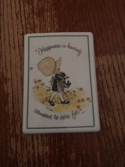 Holly Hobbie porcelain plaque