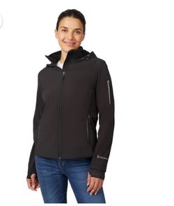 Free Country Women’s Large Storm Tech Soft Shell Hooded Jacket Full Zip