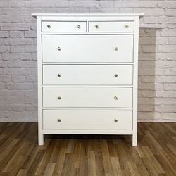 IKEA HEMNES White Satin 6-Drawer Chest⚡️