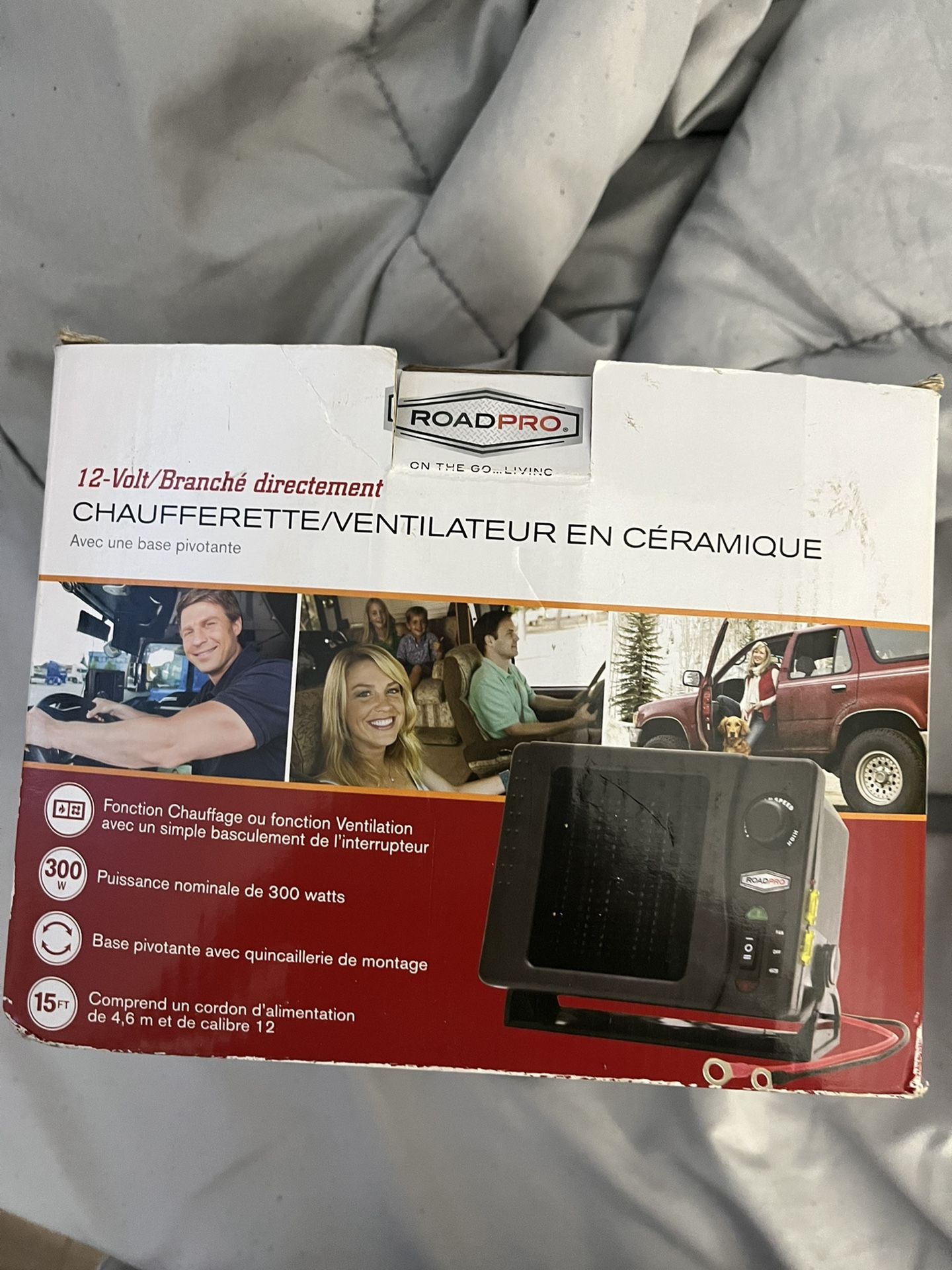 Chauffage céramique & ventilateur 12V INCAR