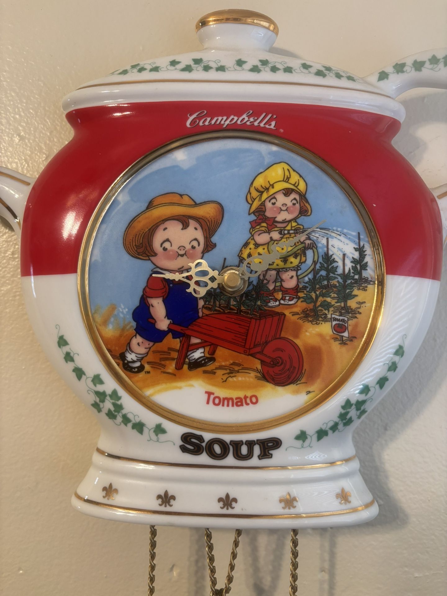 Campbell Kids Porcelain Clock