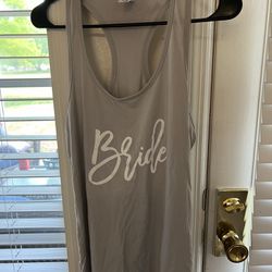 Bride Gray Tank Top Size Large $5