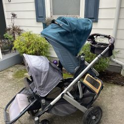 Uppa baby vista v2 double stroller w piggy back