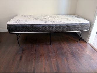Twin mattress and foundation frame