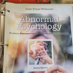 Abnormal Psychology College Textbook 8th Edition