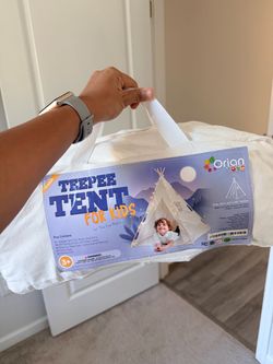 Teepee tent for kids with LED star lights