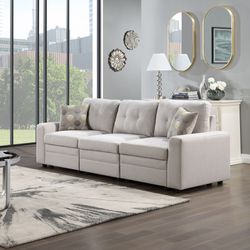 Leisure Space - Oceanside Modular Sofa (Beige)