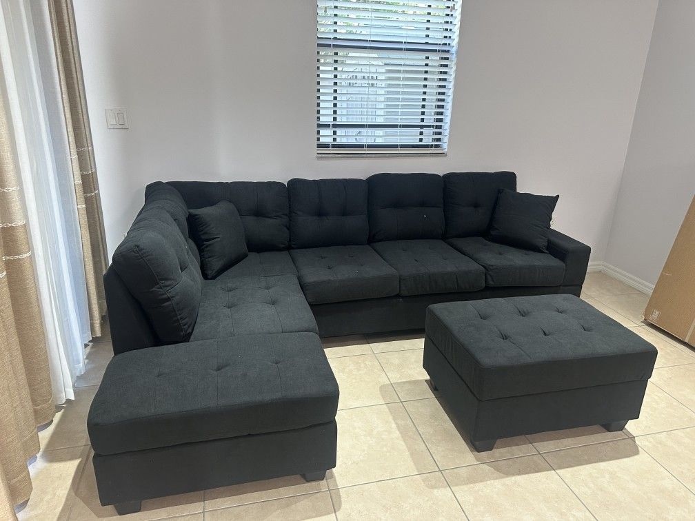 Black Sectional 