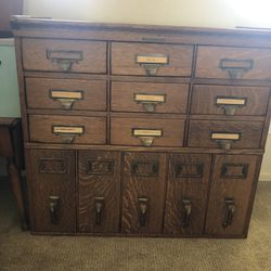Antique File Cabinet 