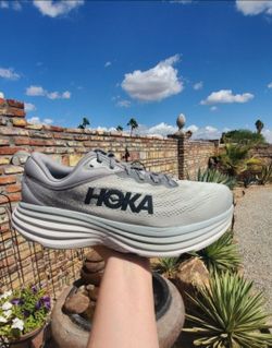 HOKA ONE ONE BONDI 8 Walking Running Breathable Mens Shoes Size 12.5