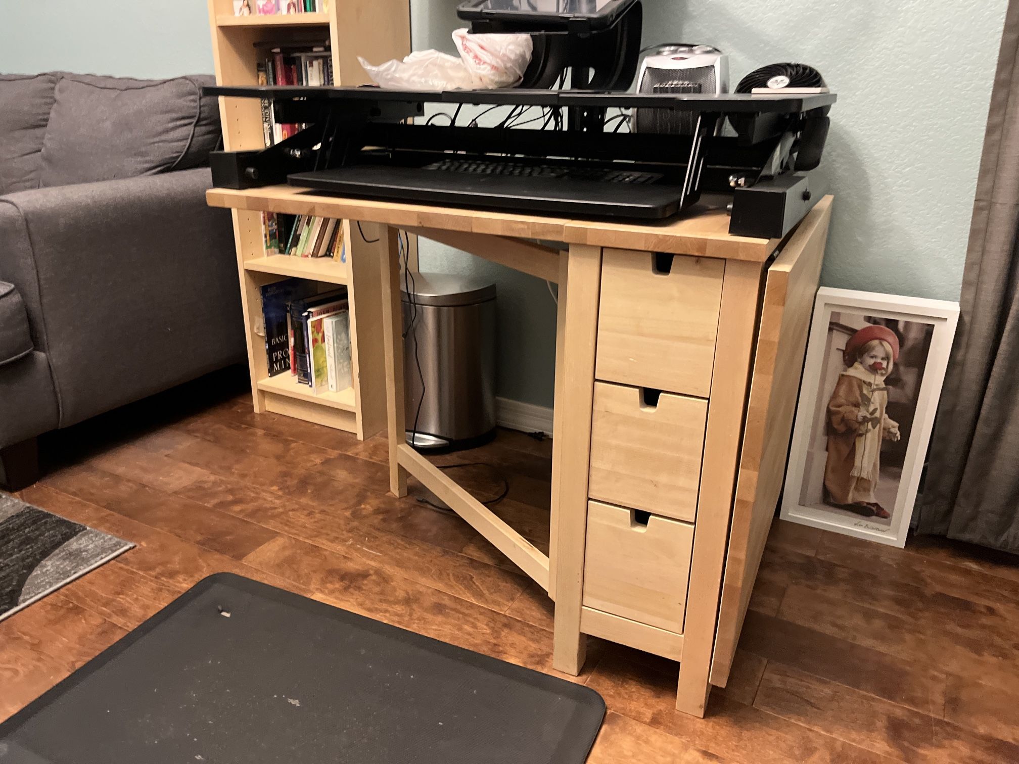 Drop-leaf Wooden Table