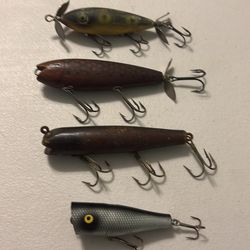 Vintage wooden lures