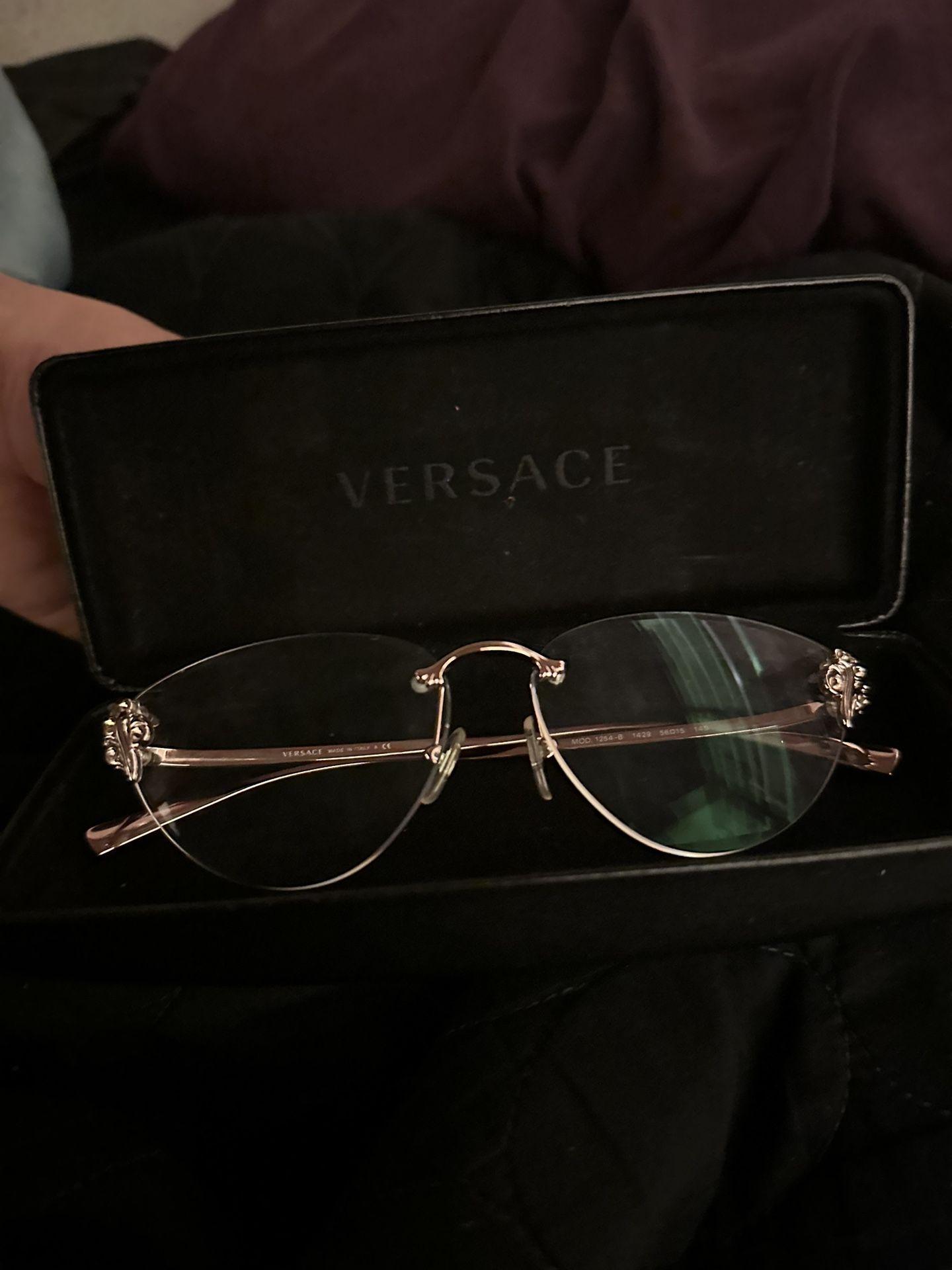 Versace Eyeglass pale Gold