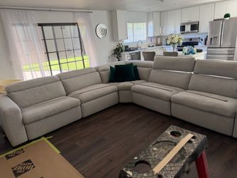 Living spaces electric recliner couch