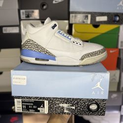 Size 11 - Jordan 3 “UNC”