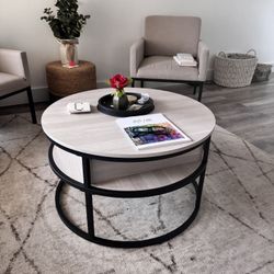 Lift top extendable frame coffee table with storage
