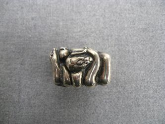 Jim Yesberger Figural Snake Sterling Silver Snuff Box