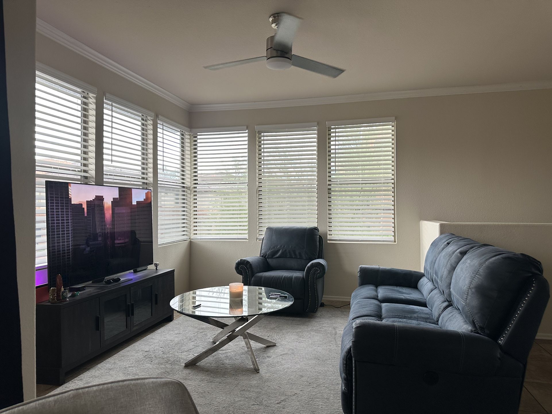 Ashley Power Recliner Sofa Set