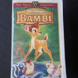 Disney Masterpiece Collection Bambi VHS