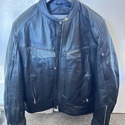 Men’s Genuine Leather Biker / Racing Jacket