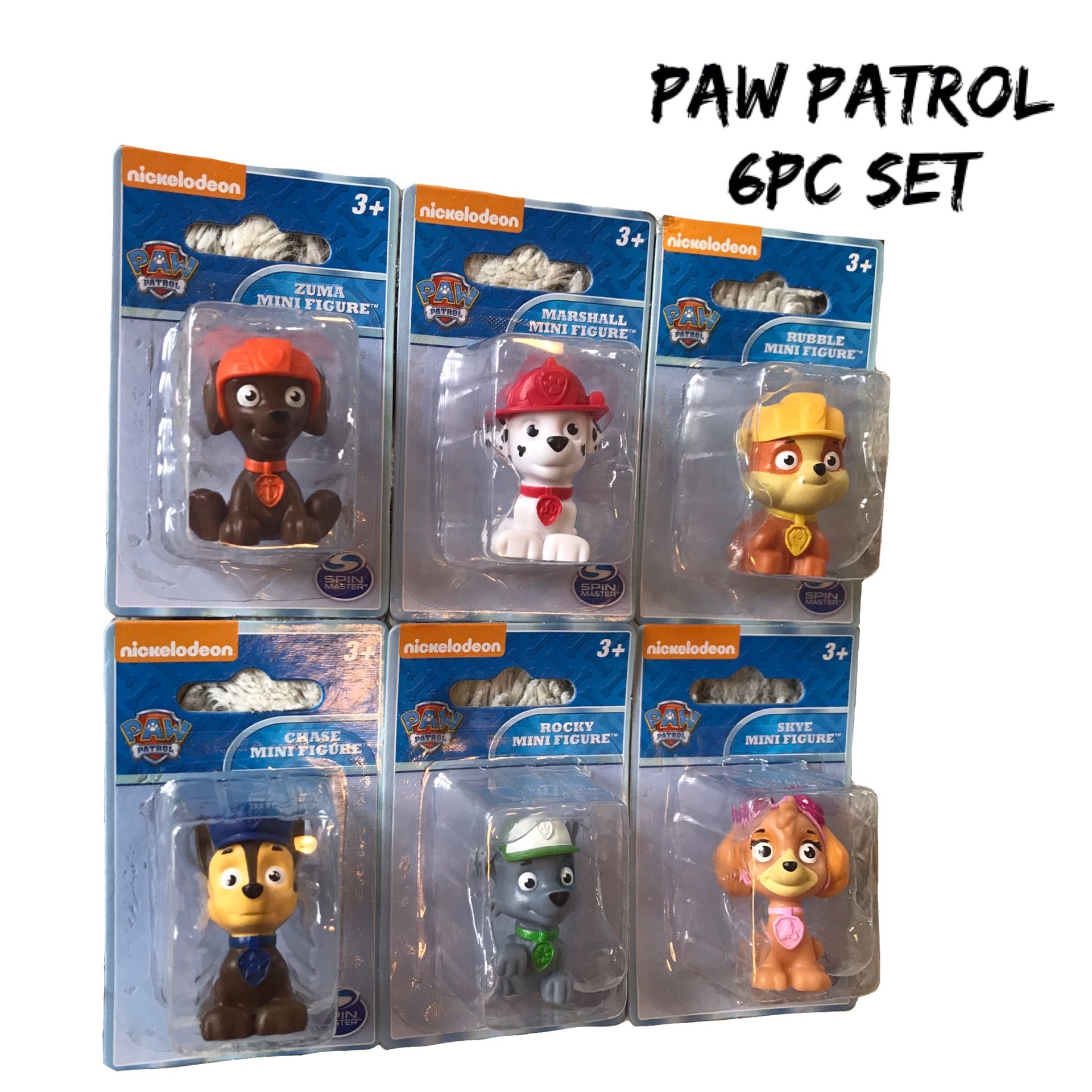 NIB Kids Paw Patrol Mini Figures 6pc Set