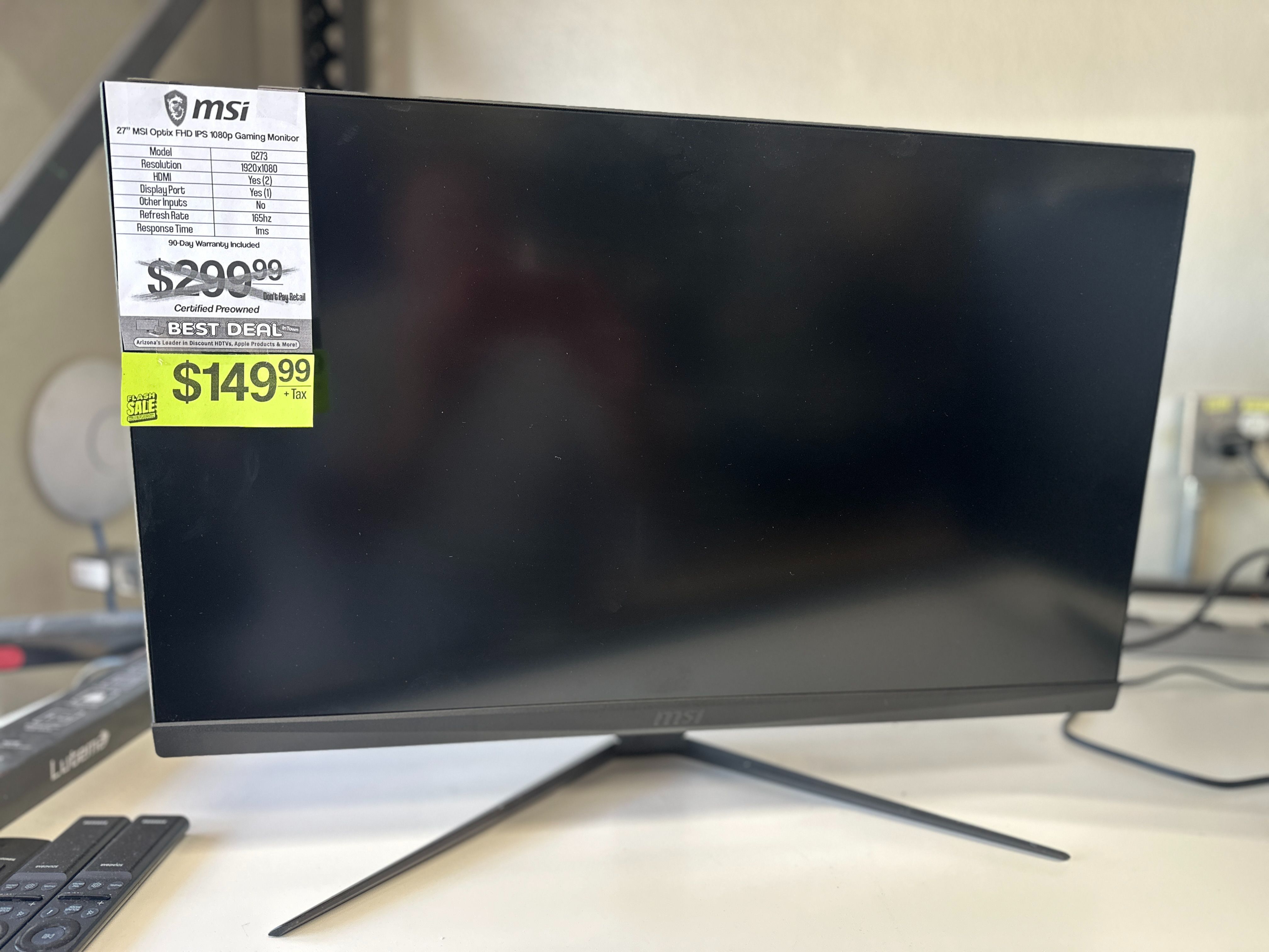 HUGE SHIPMENT IN!!! 27" MSI Optix FHD 1080p Gaming Monitor G273