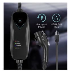 Lectron Level 1 15 Amp Portable Ev Charger For J1772 Compatible EV Cars & Trucks