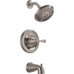 Delta Porter Single Handle 3-Spray Tub and Shower Faucet in Brushed Nickel (Valve Included)