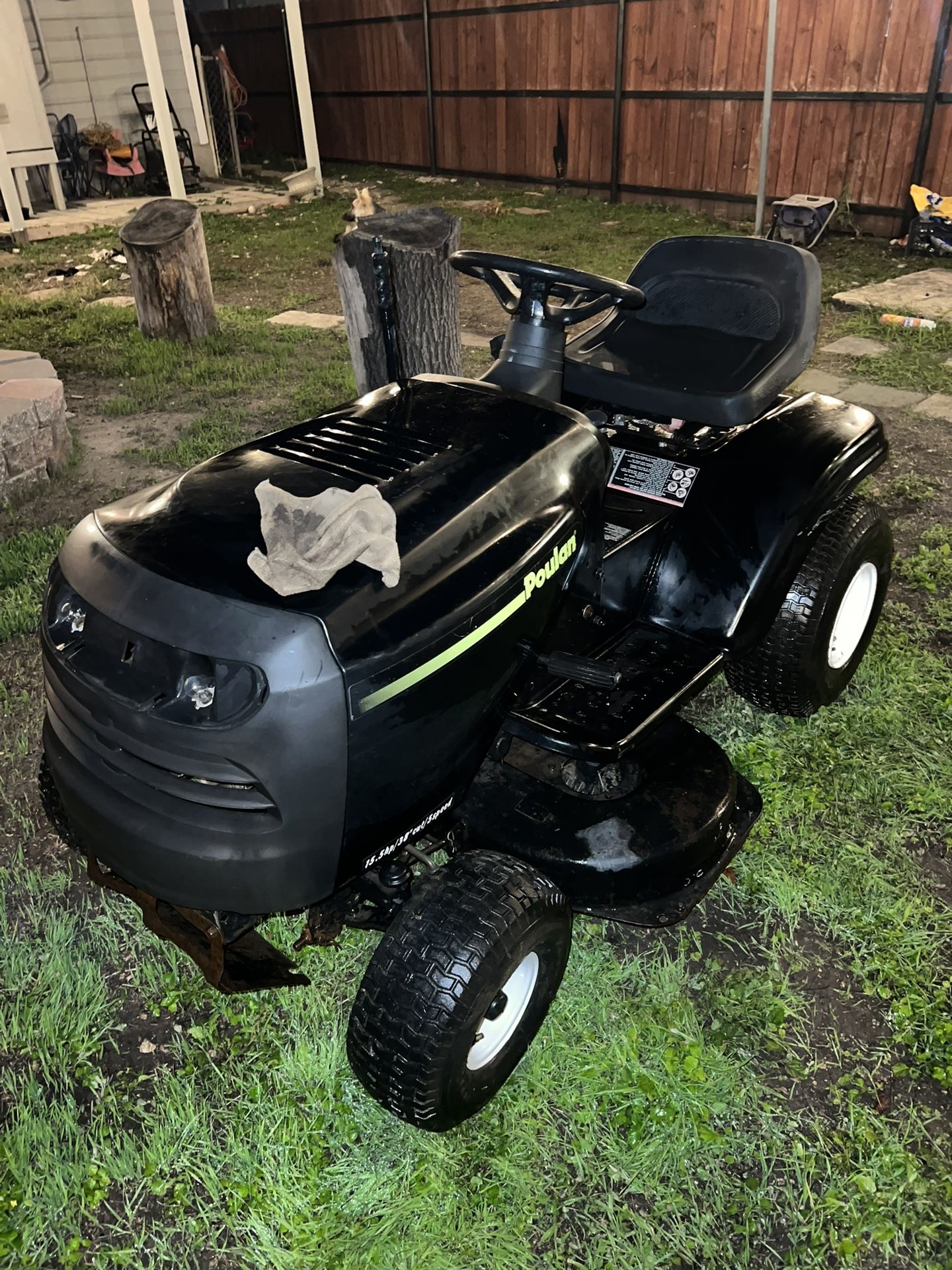 Poulan Riding Mower 38inch And Trailer for Sale in San Antonio, TX