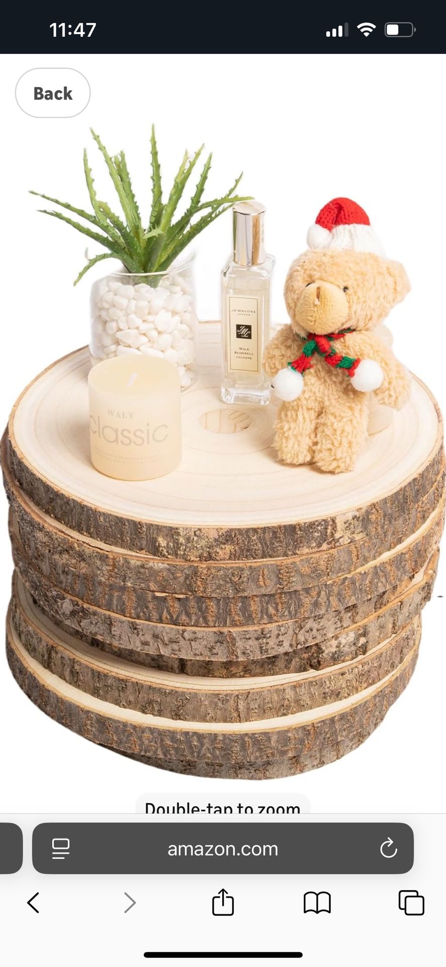 8pcs 9-10 inch Large Unfinished Wooden Slices for Table Centerpieces