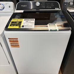 New! Whirlpool 5.3 Cu Ft Top Load Washer 