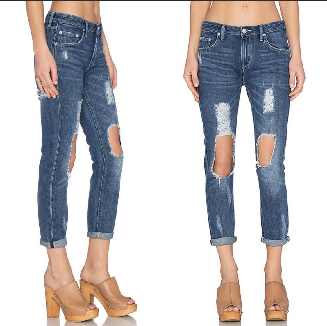 Lovers + Friends Distressed Jeans