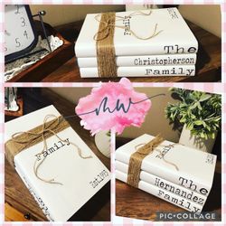 Personalized Family Book Set Home Decor Gift