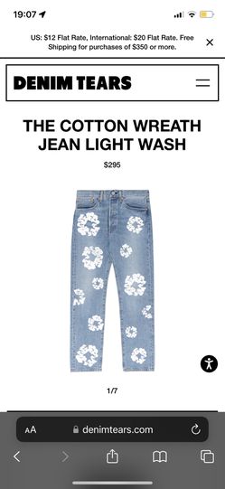 Denim tears Blue Jeans 32x32