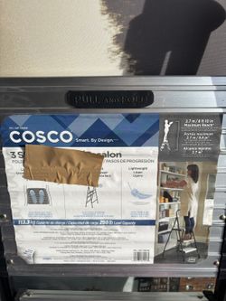 COSCO 3-Step Folding Step Ladder - 250 lb Capacity
