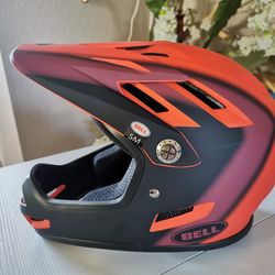 Bell Sanction Full Face Helmet - Presence - Matt Red-Black(size: S)