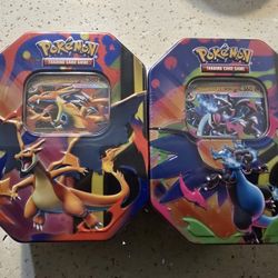Mega Charizard X Mega Charizard Y Tins