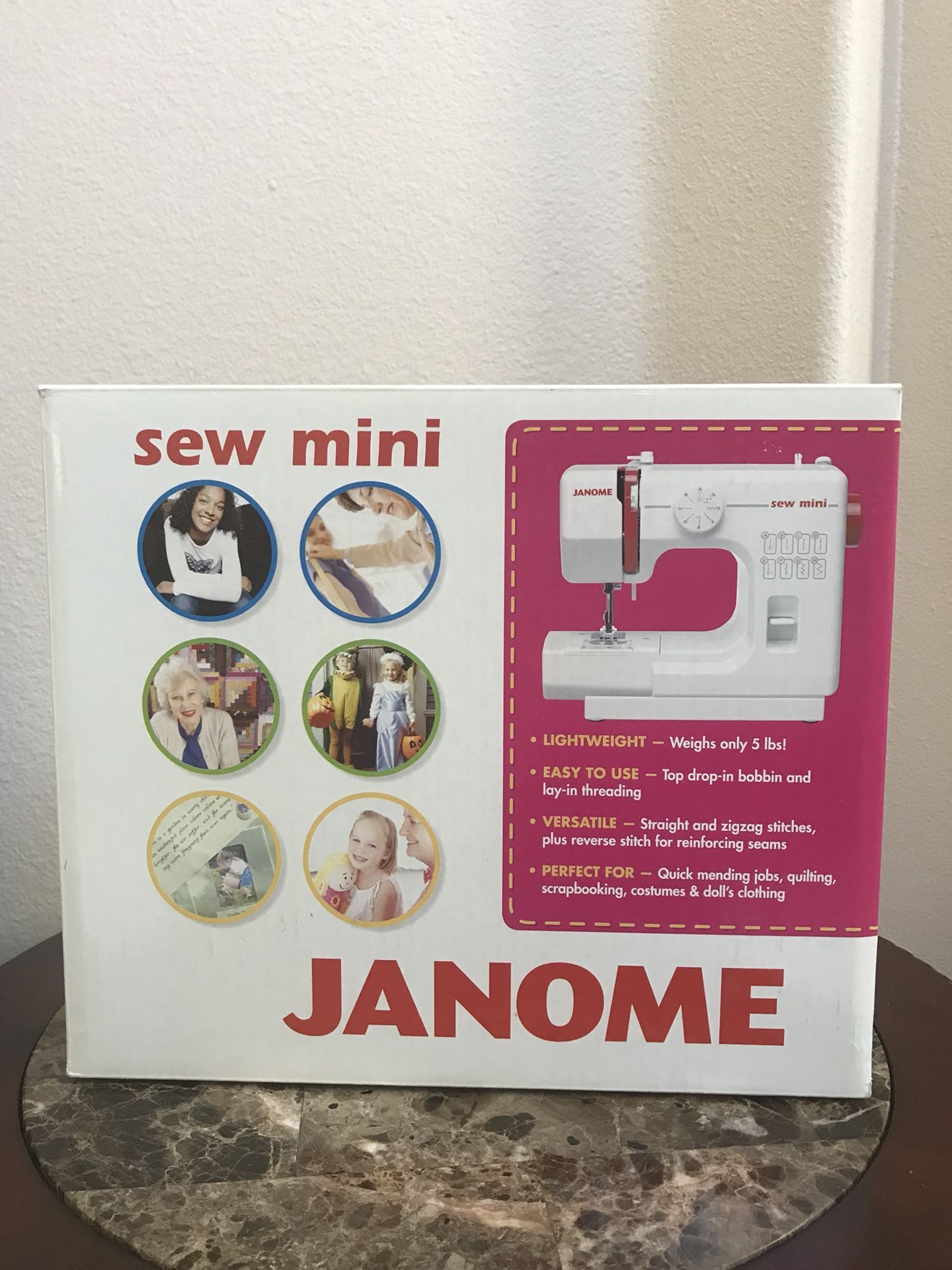 New! JANOME SEW MINI REAL SEWING MACHINE!