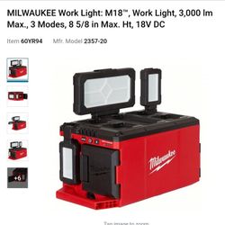Milwaukee
M18 Light Built-In Charger