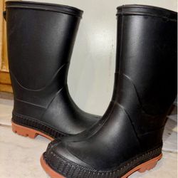 Toddler Rubber Rain Or Mud Boots, Child Size 7-8, Like New, Well Made
