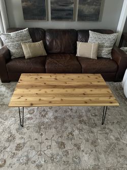 Hand Made Cedar Hairpin Coffee Table 
