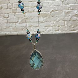 Handmade Turquoise Pendant Necklace 